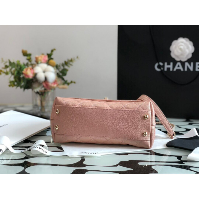 Wholesale Luxury Chanel Grained Calfskin Mini Flap Bag With Top Handle 99003 - Image 7