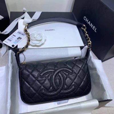 Wholesale Luxury Chanel Grained Leather Hobo Bag B01960
