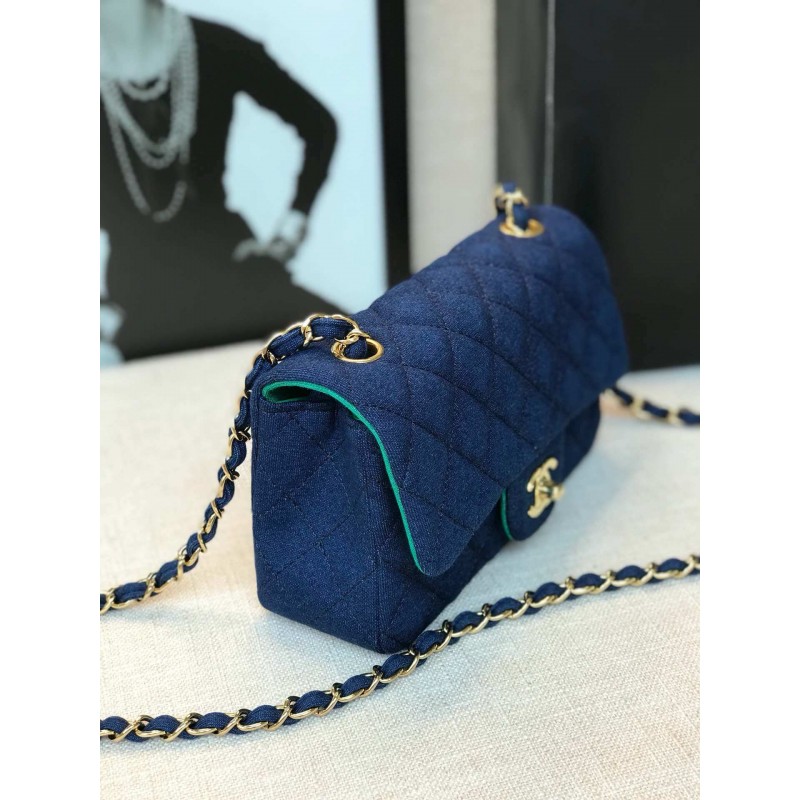 Wholesale Luxury Chanel Jersey Classic Handbag A01112 - Image 8