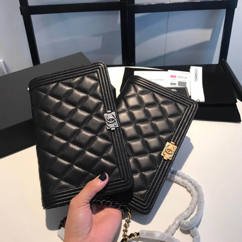 Wholesale Luxury Chanel Lambskin Leboy Woc Chain Bag 80287 - Image 9
