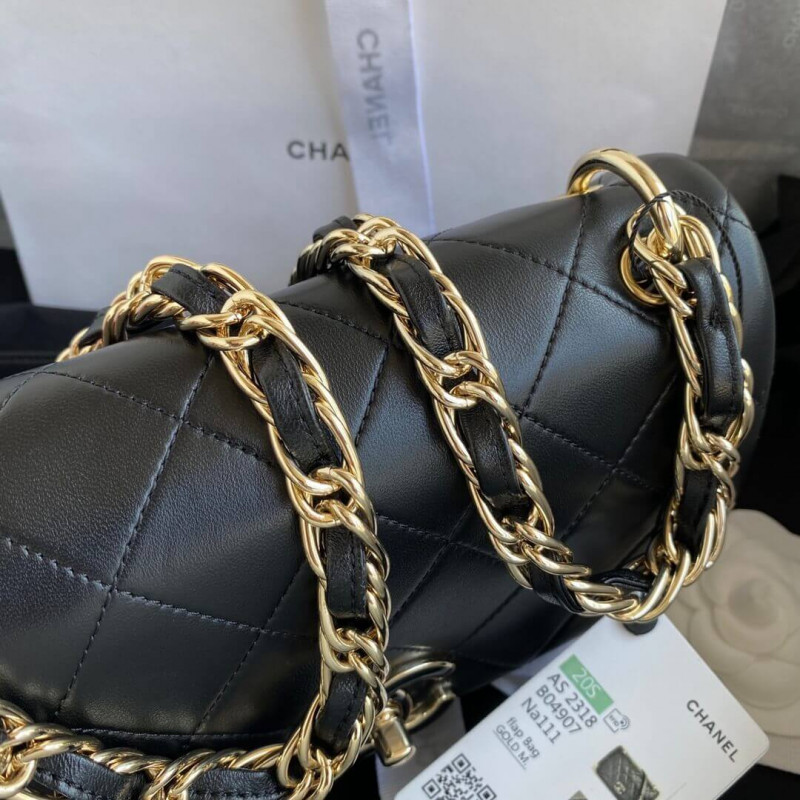 Wholesale Luxury Chanel Lambskin Medium Flap Bag As2318 - Image 7