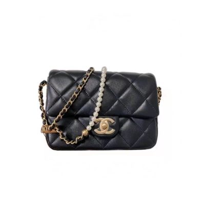Wholesale Luxury Chanel Lambskin Mini Flap Bag As2855 Black