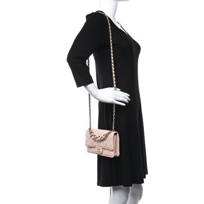 Alternative view of Wholesale Luxury Chanel Lambskin Plexi Quilted Wallet On Chain Woc Ap2377