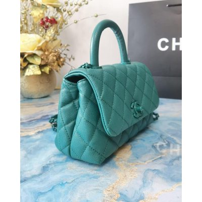 Alternative view of Wholesale Luxury Chanel Mini Coco Handle Ultra Matte Bag In Grained Calfskin As2215