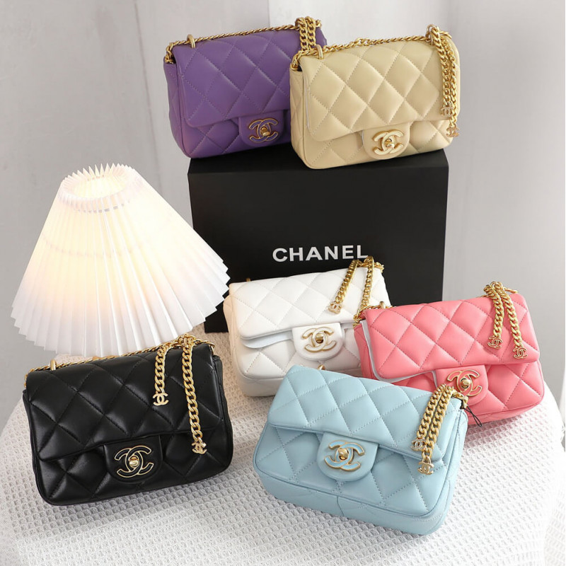 Wholesale Luxury Chanel Mini Flap Bag In Lambskin With Enamel Cc As3113 - Image 12