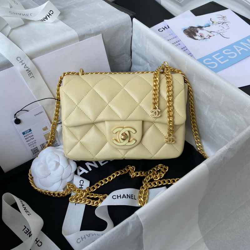 Wholesale Luxury Chanel Mini Flap Bag In Lambskin With Enamel Cc As3113 - Image 3