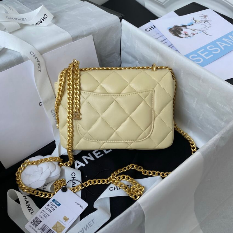 Wholesale Luxury Chanel Mini Flap Bag In Lambskin With Enamel Cc As3113 - Image 4