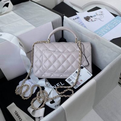 Alternative view of Wholesale Luxury Chanel Mini Flap Bag With Top Handle As2431 In Iridescent Lambskin