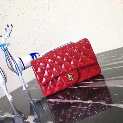 Wholesale Luxury Chanel Pantent Leather 20Cm Classic Flap Bag 1116