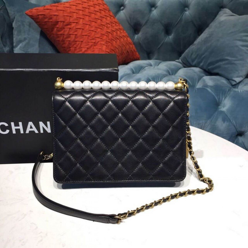 Wholesale Luxury Chanel Pearl Chain Flap Bag As0585 - Image 3