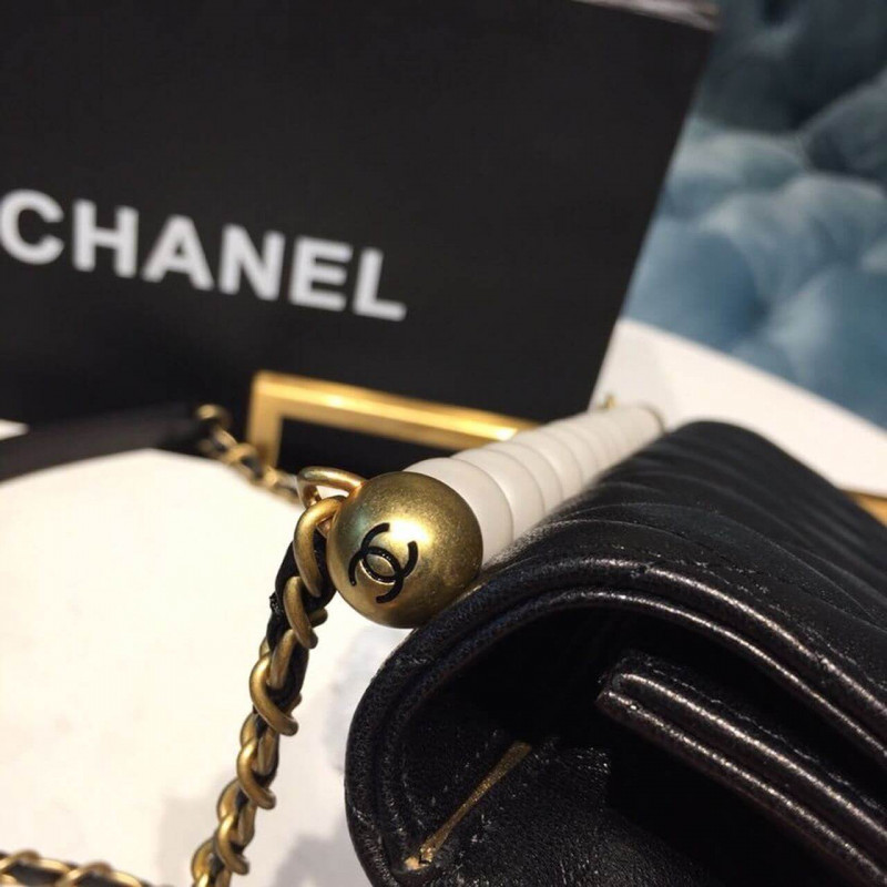 Wholesale Luxury Chanel Pearl Chain Flap Bag As0585 - Image 7