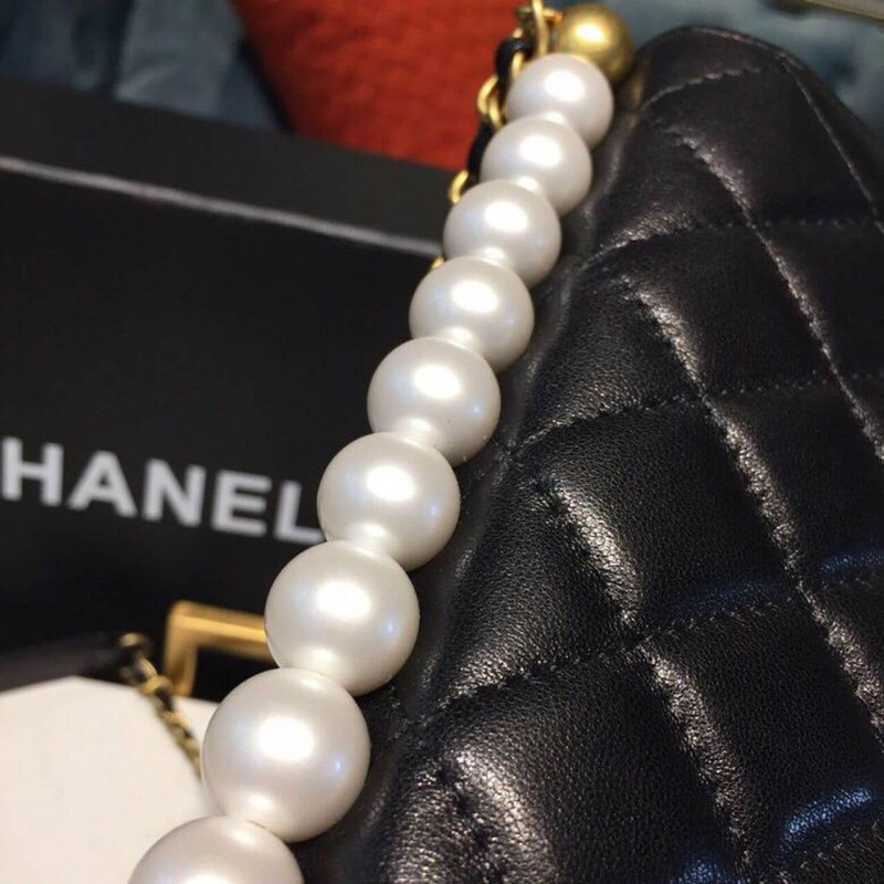 Wholesale Luxury Chanel Pearl Chain Flap Bag As0585 - Image 8