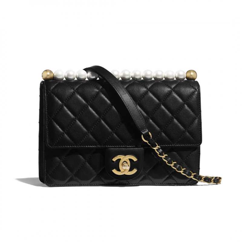 Wholesale Luxury Chanel Pearl Chain Flap Bag As0585
