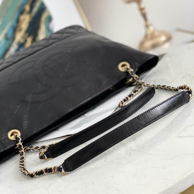 Wholesale Luxury Chanel Quilted Waxy Calfskin Shopping Bag 8345 - Image 4
