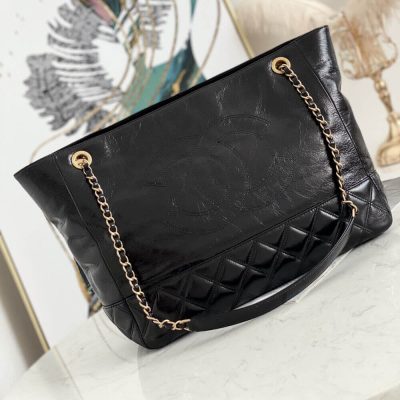 Wholesale Luxury Chanel Quilted Waxy Calfskin Shopping Bag 8345