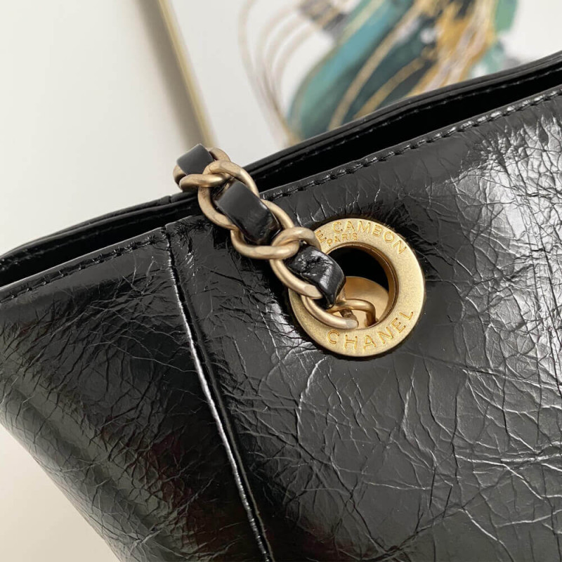 Wholesale Luxury Chanel Quilted Waxy Calfskin Shopping Bag 8345 - Image 6