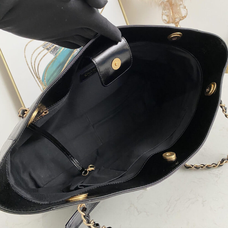 Wholesale Luxury Chanel Quilted Waxy Calfskin Shopping Bag 8345 - Image 7