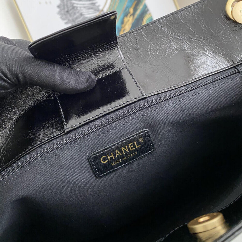 Wholesale Luxury Chanel Quilted Waxy Calfskin Shopping Bag 8345 - Image 9