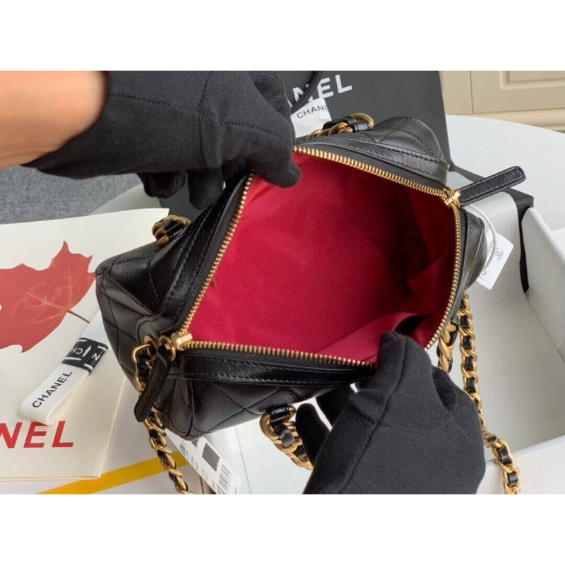 Wholesale Luxury Chanel Shiny Lambskin Small Bowling Bag As1899 - Image 13