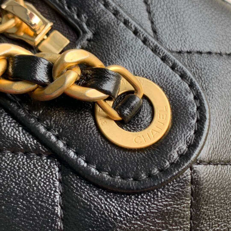 Wholesale Luxury Chanel Shiny Lambskin Small Bowling Bag As1899 - Image 15