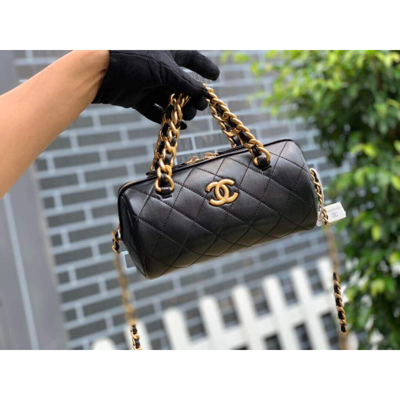 Wholesale Luxury Chanel Shiny Lambskin Small Bowling Bag As1899 - Image 5
