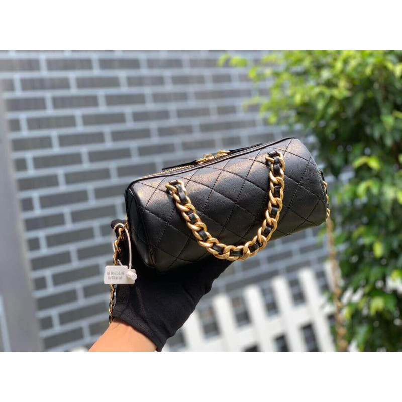 Wholesale Luxury Chanel Shiny Lambskin Small Bowling Bag As1899 - Image 6
