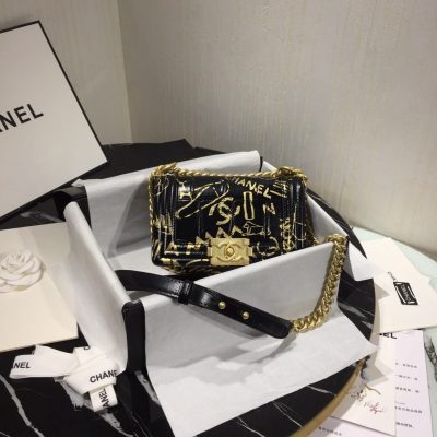 Alternative view of Wholesale Luxury Chanel Small Boy Chanel Handbag A67085 Gold