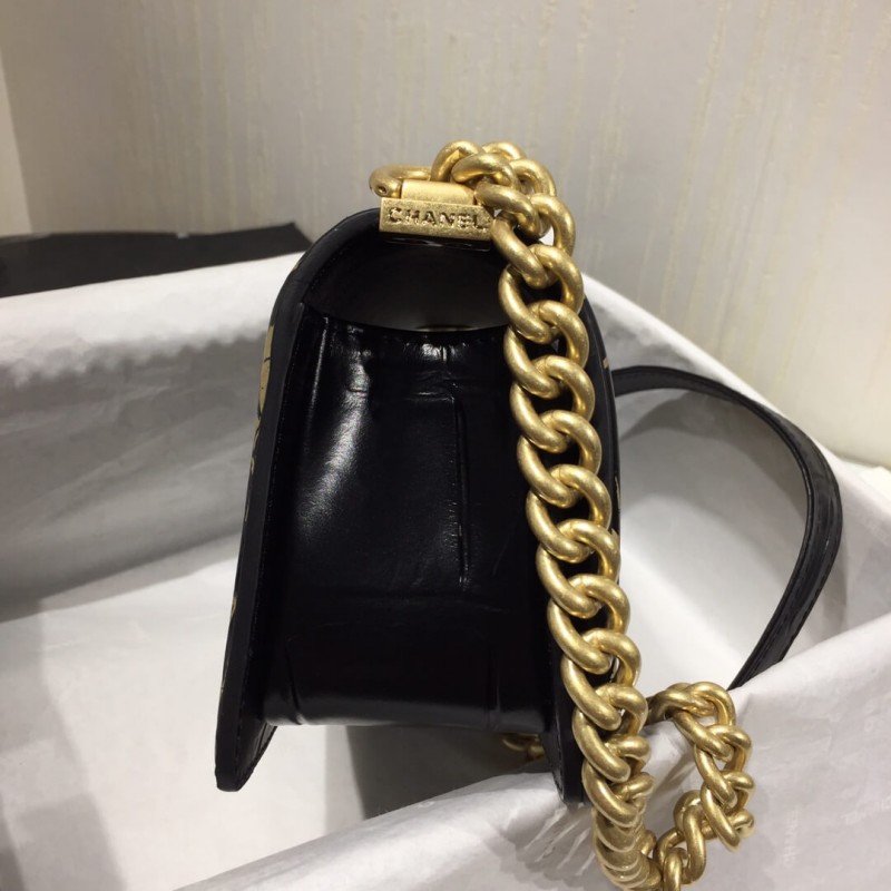 Wholesale Luxury Chanel Small Boy Chanel Handbag A67085 Gold - Image 5