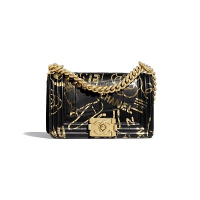 Wholesale Luxury Chanel Small Boy Chanel Handbag A67085 Gold
