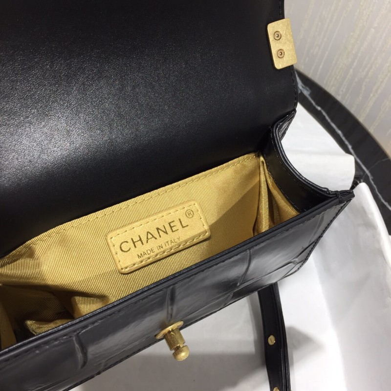 Wholesale Luxury Chanel Small Boy Chanel Handbag A67085 Gold - Image 8