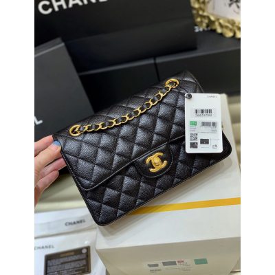 Alternative view of Wholesale Luxury Chanel Small Classic Double Flap Bag A01113 Caviar Calfskin