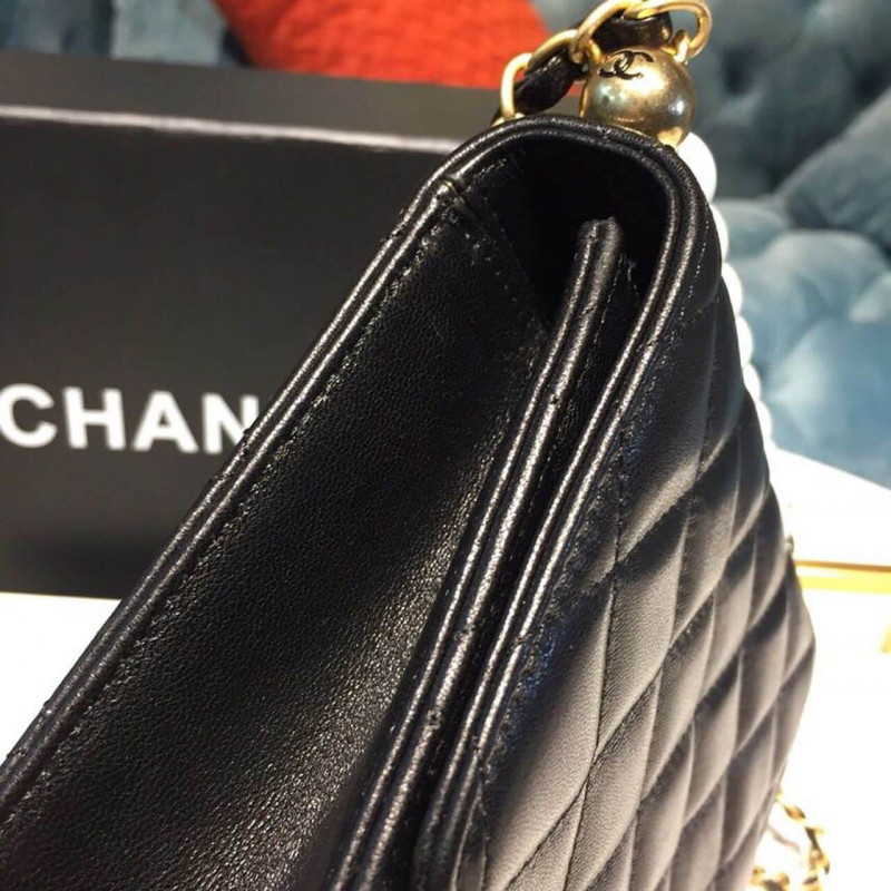 Wholesale Luxury Chanel Small Pearl Chain Flap Bag As0584 - Image 4