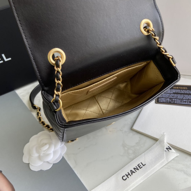 Wholesale Luxury Chanel Studded Cc Detail Flap Bag As1181 - Image 12