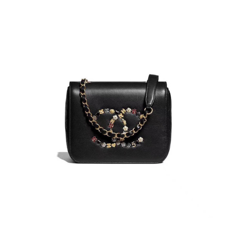 Wholesale Luxury Chanel Studded Cc Detail Flap Bag As1181