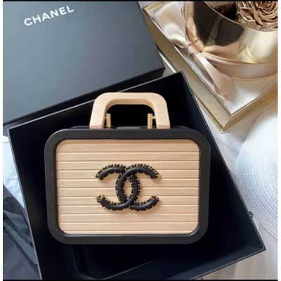 Wholesale Luxury Chanel Vanity Case Beech Wood As2926 Beige Black