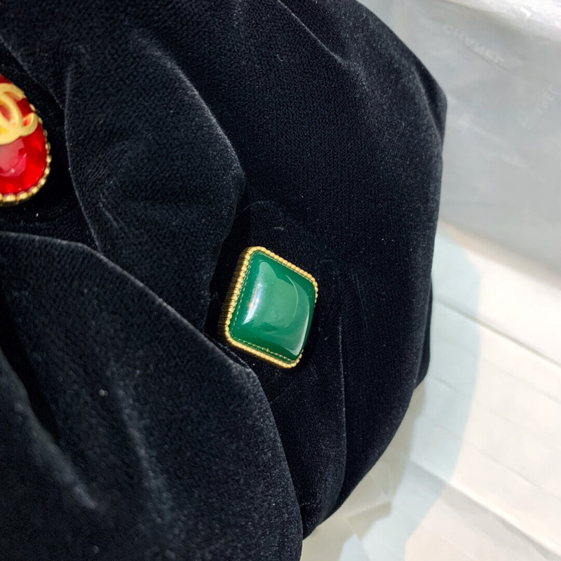 Wholesale Luxury Chanel Velvet Clutch With Enamel As2137 - Image 6