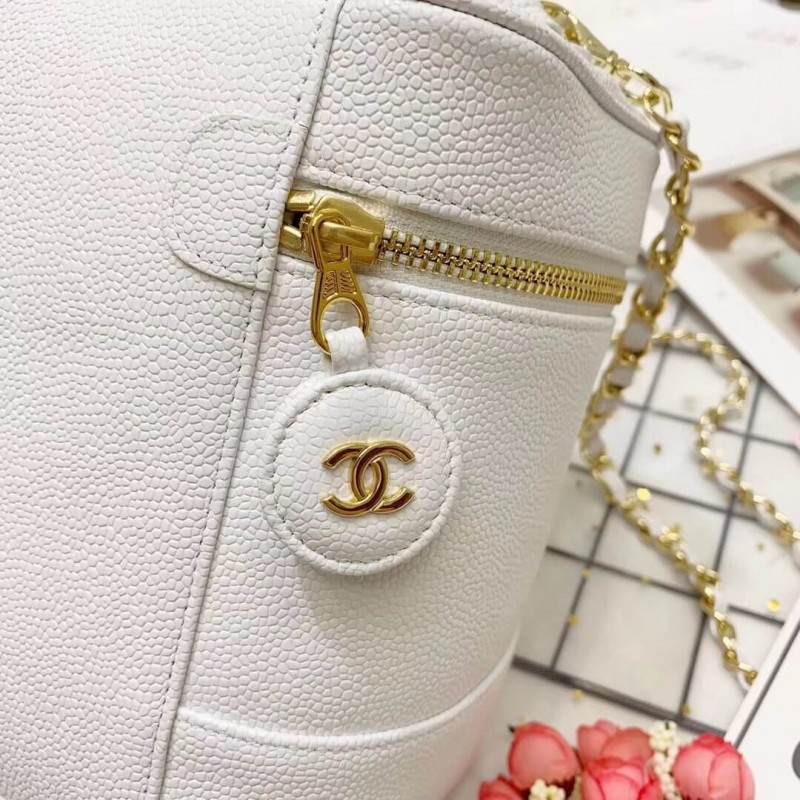 Wholesale Luxury Chanel Vintage Caviar Vanity Cosmetic Bag A12 - Image 3