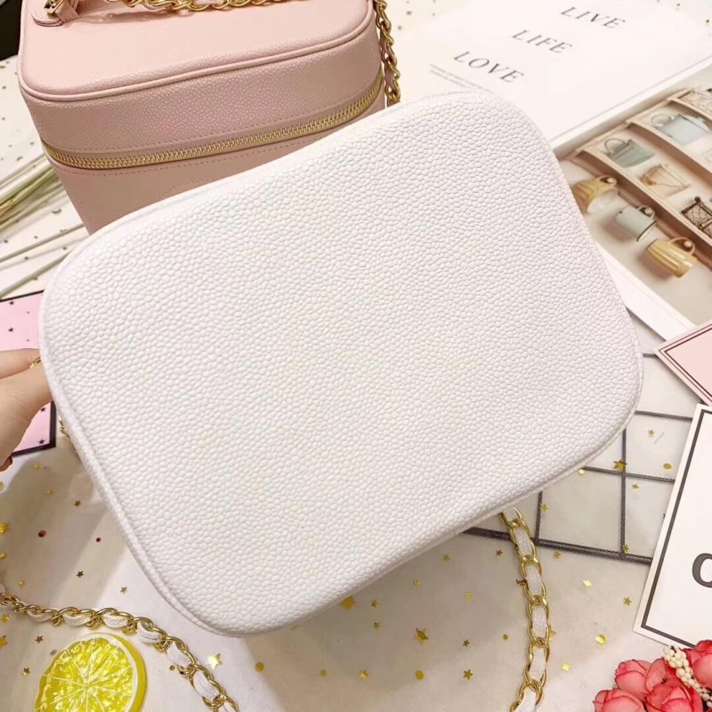 Wholesale Luxury Chanel Vintage Caviar Vanity Cosmetic Bag A12 - Image 6