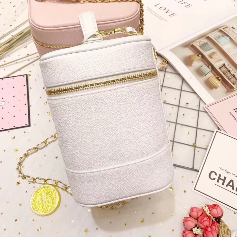 Wholesale Luxury Chanel Vintage Caviar Vanity Cosmetic Bag A12 - Image 7