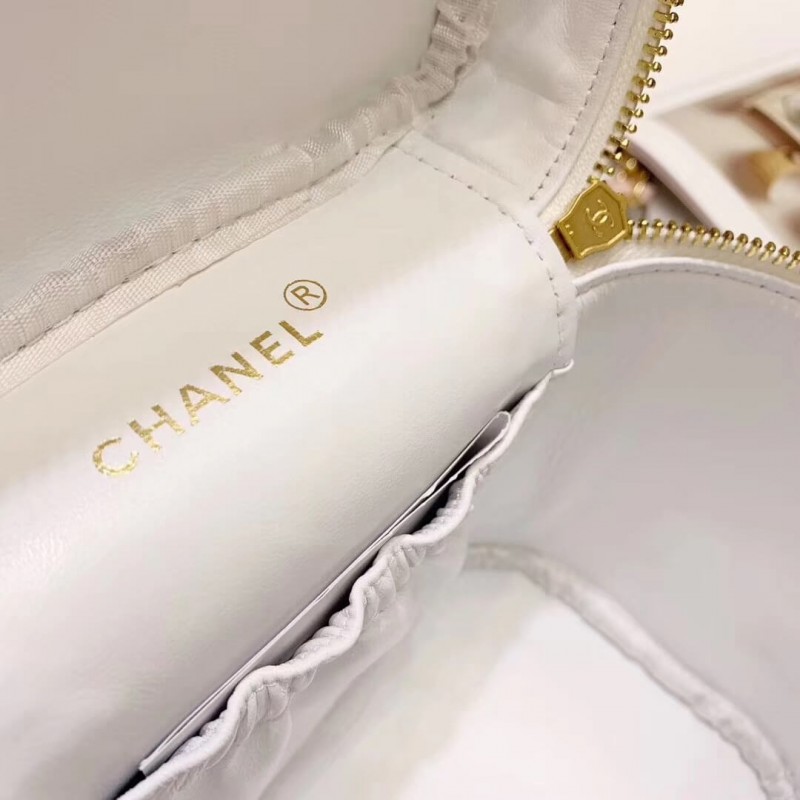 Wholesale Luxury Chanel Vintage Caviar Vanity Cosmetic Bag A12 - Image 9