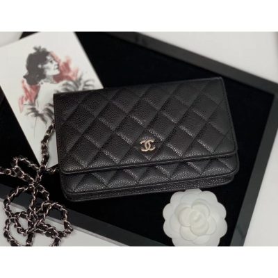 Alternative view of Wholesale Luxury Chanel Wallet On Chain Caviar Gold Hardware Bag 528725