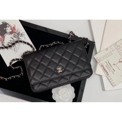 Wholesale Luxury Chanel Wallet On Chain Caviar Gold Hardware Bag 528725
