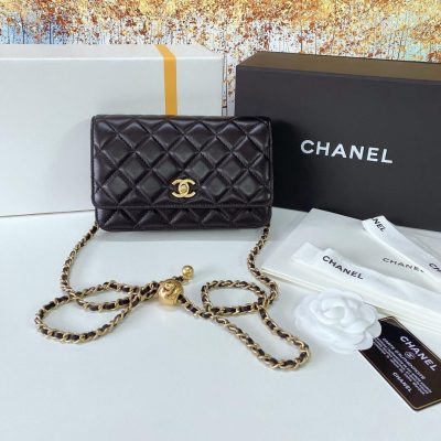Alternative view of Wholesale Luxury Chanel Woc With Cc Details On Strap Ap1450 In Lambskin Aaa