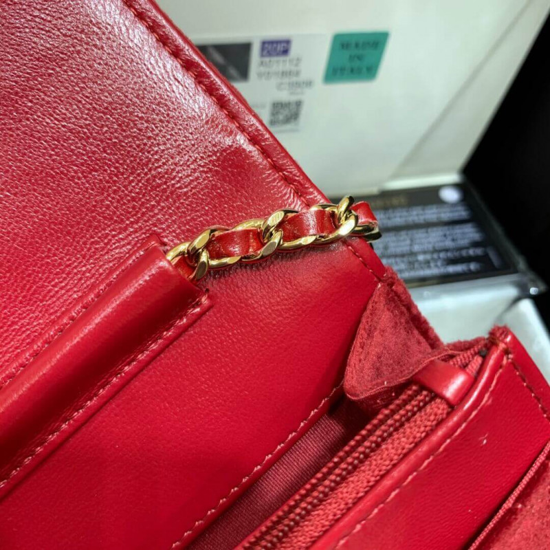 Wholesale Luxury Chanel Woc With Cc Details On Strap Ap1450 In Velvet - Image 13