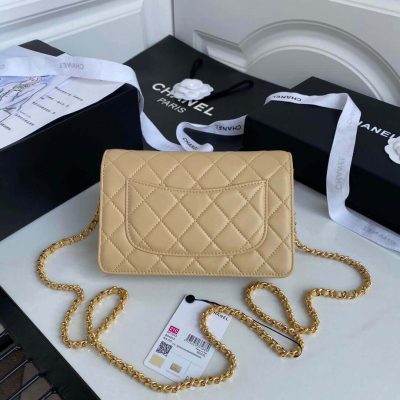 Alternative view of Wholesale Luxury Chanel Zirconium Crystal Cc Logo Wallet On Chain Ap1943