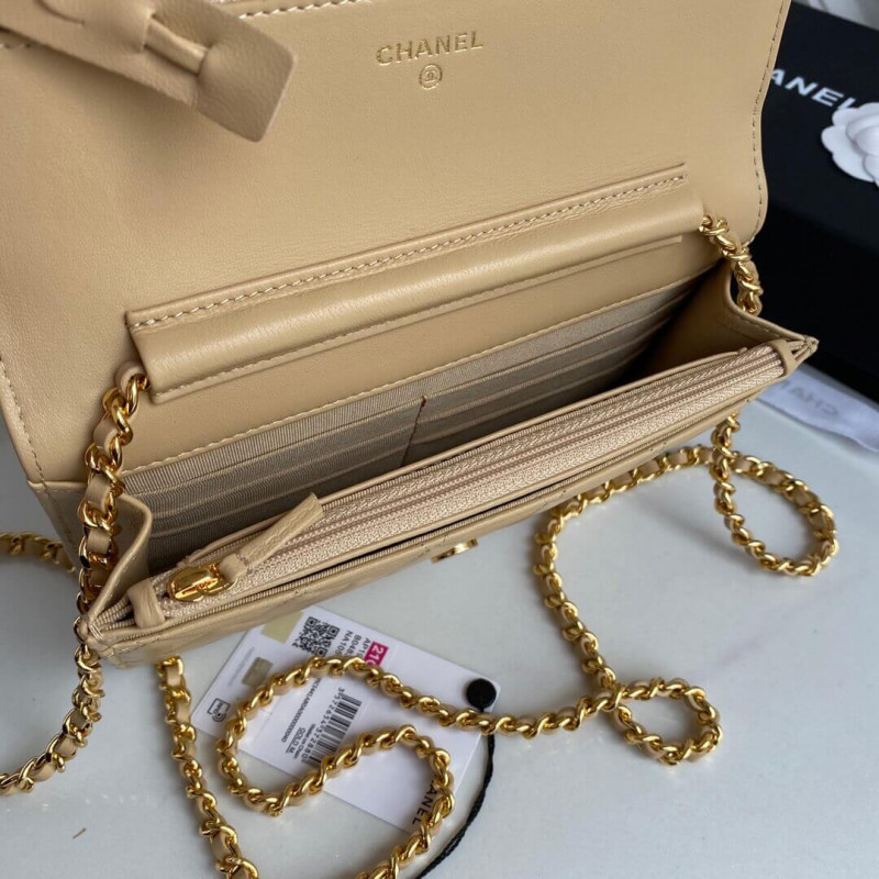 Wholesale Luxury Chanel Zirconium Crystal Cc Logo Wallet On Chain Ap1943 - Image 8