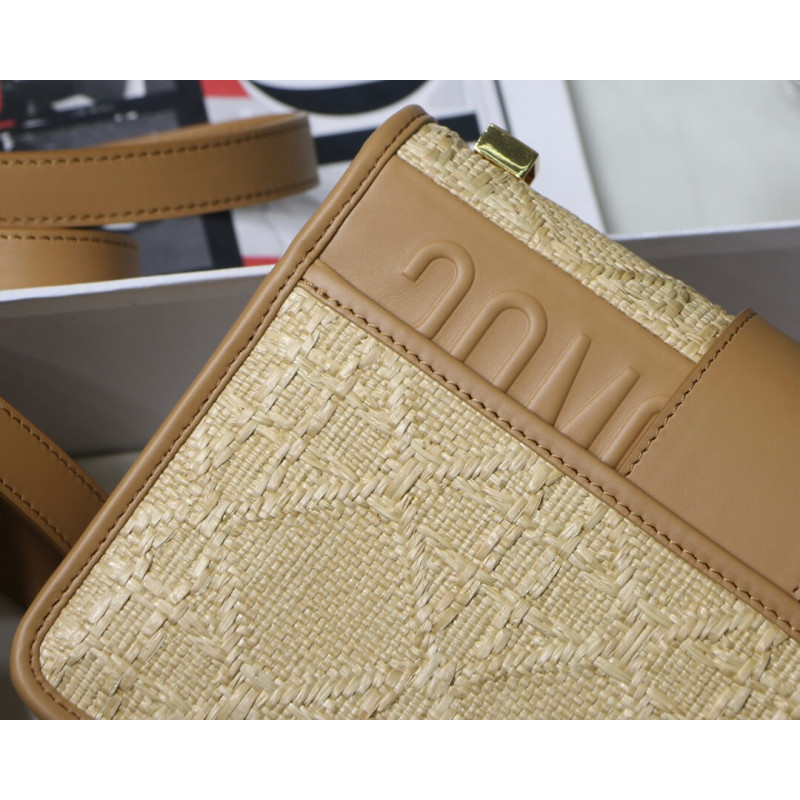 Wholesale Luxury Christian Dior 30 Montaigne Bag Natural Cannage Raffia M9203 - Image 12