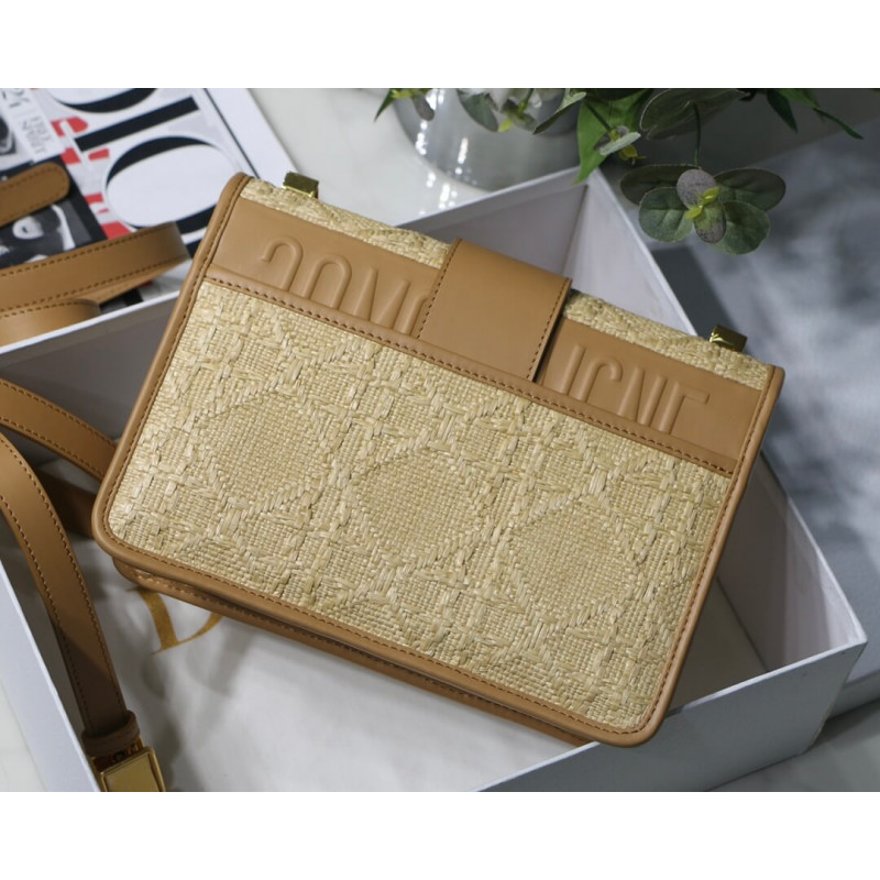 Wholesale Luxury Christian Dior 30 Montaigne Bag Natural Cannage Raffia M9203 - Image 4