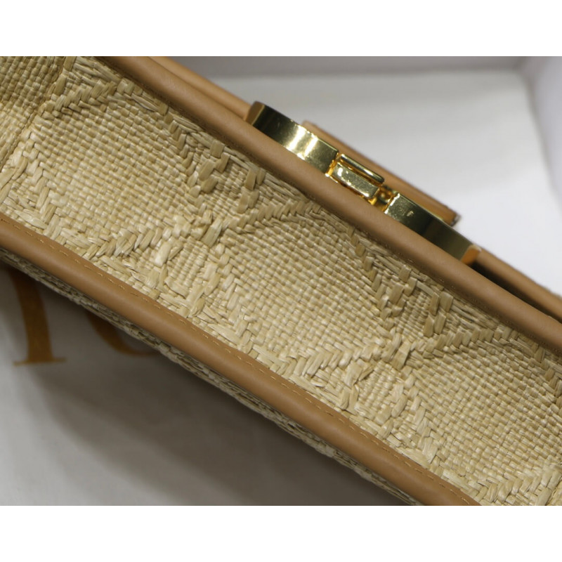 Wholesale Luxury Christian Dior 30 Montaigne Bag Natural Cannage Raffia M9203 - Image 7