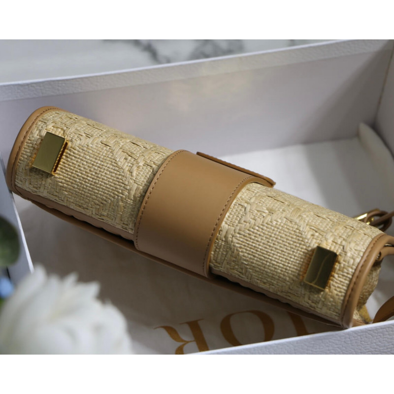 Wholesale Luxury Christian Dior 30 Montaigne Bag Natural Cannage Raffia M9203 - Image 8